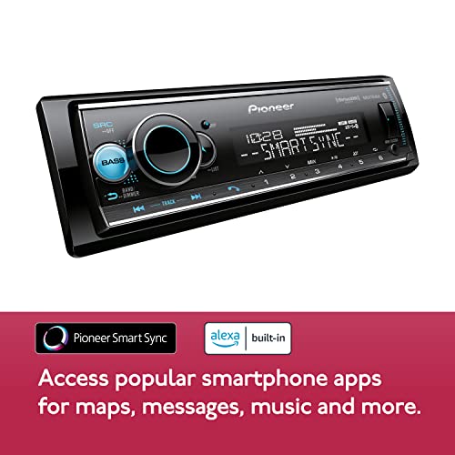 Pioneer MVH-S522BS Amazon Alexa, Pioneer Smart Sync, Bluetooth, Android, iPhone - Audio Digital Media Receiver, Black Pioneer MVH-S522BS Amazon Alexa, Pioneer Smart Sync, Bluetooth, Android, iPhone - Audio Digital Media Receiver, Black